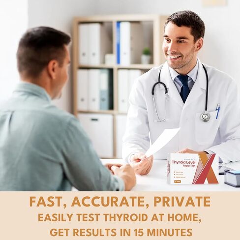 Thyroid Test Kit at Home - Rapid TSH Tester,Accurate TSH Testing Kit for Thyroid Health Monitoring (1 Test) in Kuwait