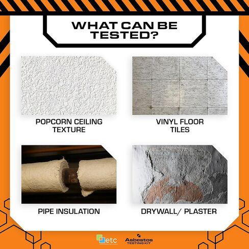etc Asbestos Home Testing Kit DIY Sample Collection with NVLAP Accredited Lab Fee Included, Asbestos Test Kit, Protect Your Home & Family in Saudi Arabia
