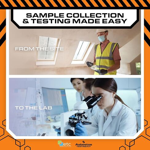 etc Asbestos Home Testing Kit DIY Sample Collection with NVLAP Accredited Lab Fee Included, Asbestos Test Kit, Protect Your Home & Family in Saudi Arabia