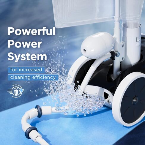 MAKHOON Upgrade Pool Pressure Side Sweeper: Professional Solution for Cleaning Your Swimming Pool (Four Wheels are Better Than Three) Need 1.5" Female Thread Pool Booster Pump Inlet, 4 Bar Pressure in Kuwait