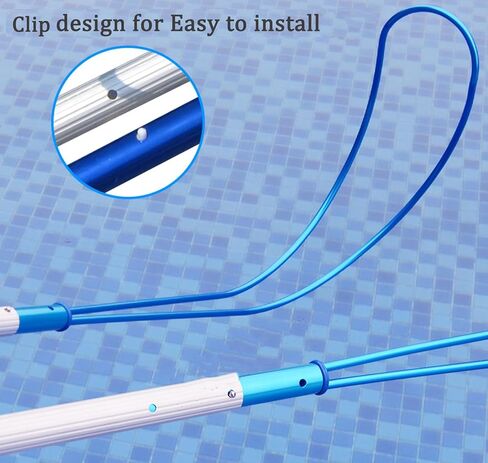 Pool Safety Hook with 12 Ft Rescue Pole, Pool Rescue Hook with Aluminum Telescopic Poles, Swimming Pool Safety Equipment (12 Ft Rescue Pole with Hook) in Saudi Arabia