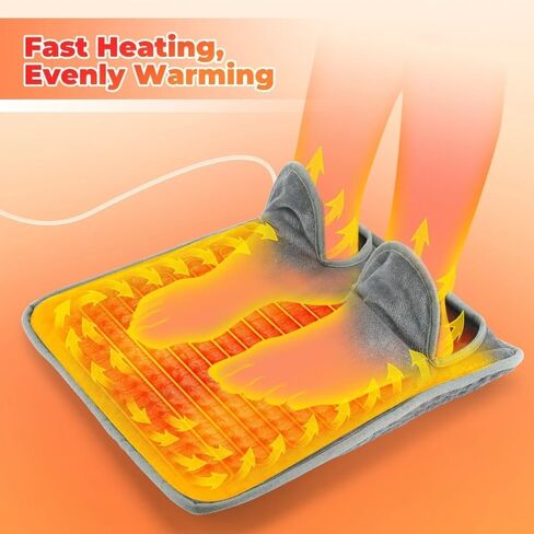 Electric Foot Heating Pad Washable Feet Warmer Household Soft Plush Thermal Blanket Foot Warming Mat For Home, Office, Bedroom in Saudi Arabia