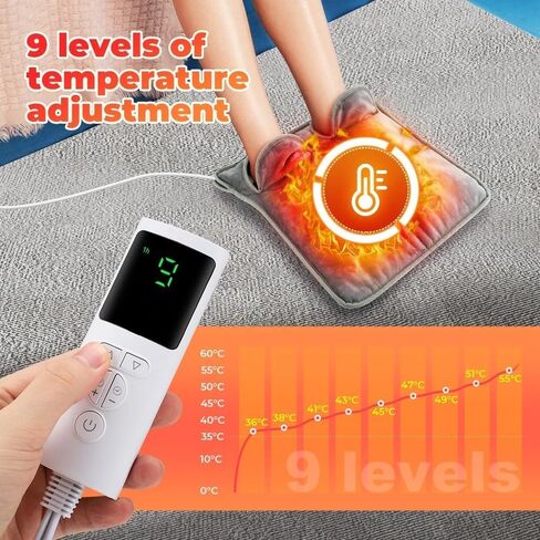 Electric Foot Heating Pad Washable Feet Warmer Household Soft Plush Thermal Blanket Foot Warming Mat For Home, Office, Bedroom in Saudi Arabia