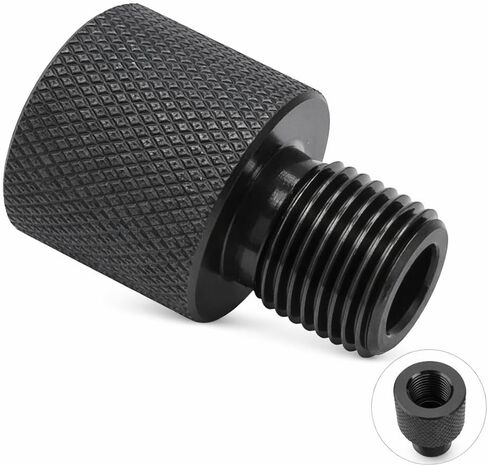 محول خيط UNF 1/2-20 إلى 1/2-28 - سبائك ألومنيوم عالية القوة، أسود مؤكسد، محول متين للسباكة والهيدروليكية والتطبيقات الصناعية in Kuwait