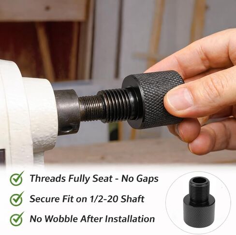 محول خيط UNF 1/2-20 إلى 1/2-28 - سبائك ألومنيوم عالية القوة، أسود مؤكسد، محول متين للسباكة والهيدروليكية والتطبيقات الصناعية in Kuwait