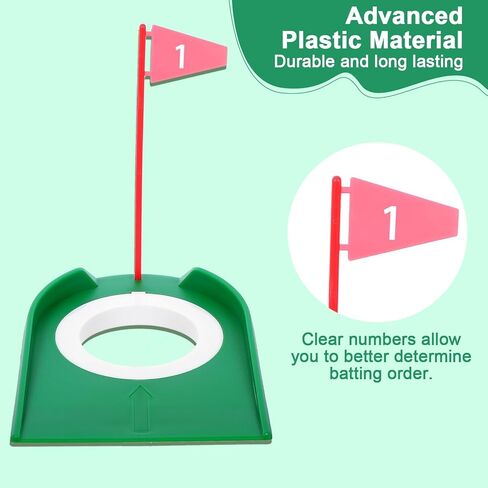 6 Pack Golf Putting Cup with Flags, Plastic Mini Golf Hole Putting Practice Aids,s Accessories for Adult Put Green,Backyard,Indoor Outdoor Practice in Saudi Arabia