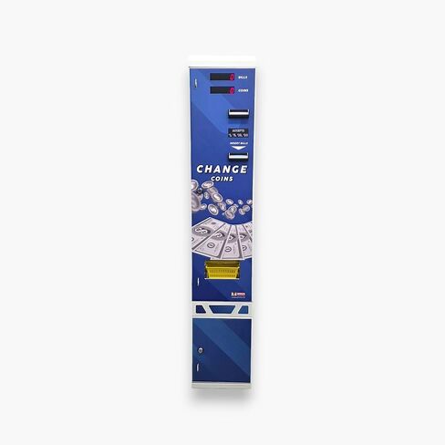 Dollar Bill Changer Bill to Coin or Token Changer Machine MV-103 AW – USD Currency, High-Capacity, Secure System (White) in Saudi Arabia