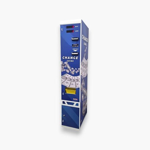 Dollar Bill Changer Bill to Coin or Token Changer Machine MV-103 AW – USD Currency, High-Capacity, Secure System (White) in Saudi Arabia