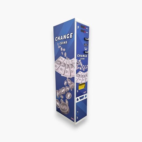 Dollar Bill Changer Bill to Coin or Token Changer Machine MV-103 AW – USD Currency, High-Capacity, Secure System (White) in Saudi Arabia