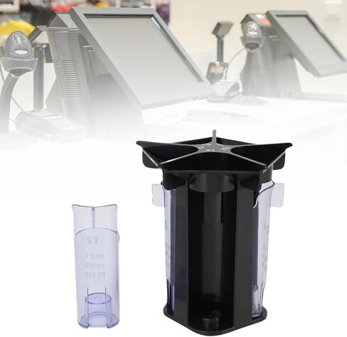 aqxreight 5 in Change Sorter Tube Plastic Manual Change Counter for Employee Retailer Store Hotel Restaurant Counter in T 5 in SorterManual CounterManual in Saudi Arabia