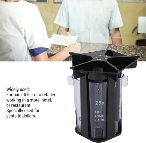 aqxreight 5 in Change Sorter Tube Plastic Manual Change Counter for Employee Retailer Store Hotel Restaurant Counter in T 5 in SorterManual CounterManual in Saudi Arabia