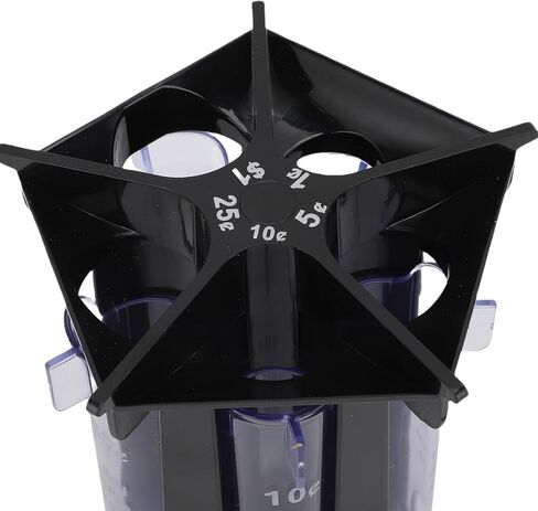 aqxreight 5 in Change Sorter Tube Plastic Manual Change Counter for Employee Retailer Store Hotel Restaurant Counter in T 5 in SorterManual CounterManual in Saudi Arabia