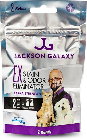 جاكسون جالاكسي: Ex Stain & Odor Eliminator - Remover Pet Urine - 2PK Delclets - 50 ٪ More Mojo - يزيل بقع الحيوانات الأليفة والروائح بسرعة - يعمل على أسطح متعددة - صيغة غير سامة in Kuwait