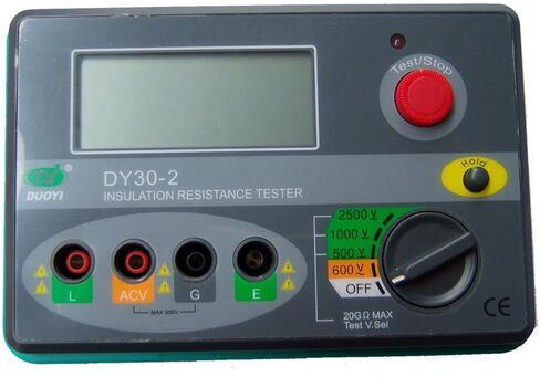 Duoyi DY30-2 2500V 20G Ohm Digital Insulation Tester Megohmmeter DY30-2 in Saudi Arabia
