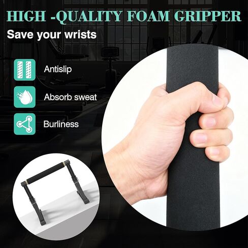 قضيب متوازي خشبي مقاس 10-14 بوصة وقضيب غمس مع ارتفاع قابل للتعديل ومقابض غير قابلة للانزلاق، معدات لياقة بدنية خالية من الصخور للوقوف على اليدين، والجلوس على شكل حرف L، والجمباز وتدريب القوة لصالة الألعاب الرياضية المنزلية، سعة 600 رطل in Kuwait