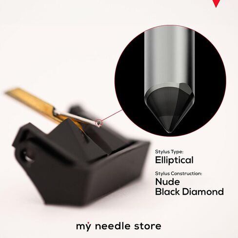 Needle Replacement Stylus for Shure VN-35E / VN-385, Compatible with Shure V-15 Type III Cartridge, Elliptical Black Diamond Tip from My Needle Store, 110-DE in Kuwait