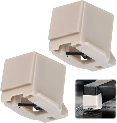 2Pcs Record Player Needle Replacement for ATN3600L, Aluminum Cantilever,Compatible with Audio-Technica LP60/PL300/KD291R,Victrola Turntables | Audio Technica Needle Replacement in Saudi Arabia