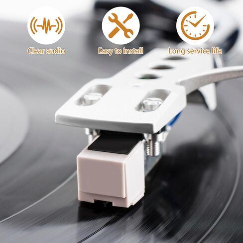 2Pcs Record Player Needle Replacement for ATN3600L, Aluminum Cantilever,Compatible with Audio-Technica LP60/PL300/KD291R,Victrola Turntables | Audio Technica Needle Replacement in Saudi Arabia