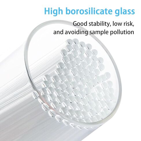 One End Sealed Glass Tube for Laboratory Melting Point Testing,500pcs Glass Capillary Tubes,100 mm Micro Glass Capillary Tubes,0.9mm ID,Pack of 500 in Kuwait