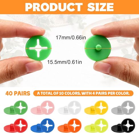 Running Bib Clips, 40Pcs Race Bib Holder, Race Number Buckle Fixing System for Runners, Marathon, Triathlon, Track and Field Events, Mixed Colors Fasteners, Secure Race Bib Attachment in Kuwait