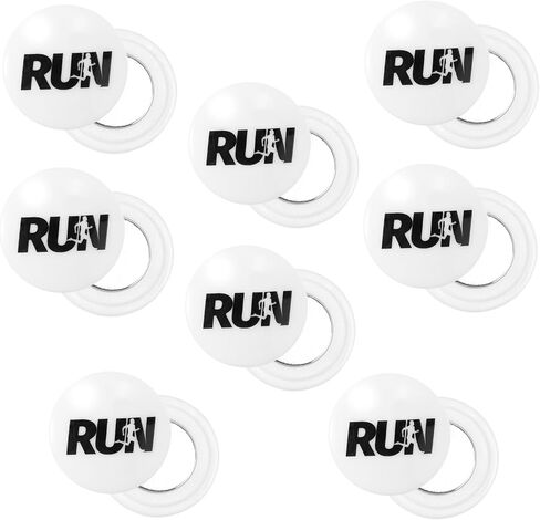 8 Pairs Magnetic Race Bib Clips, Running Bib Holder Marathon Race Number Board Snaps Fixing Magnets for Runners (Just Run) in Saudi Arabia