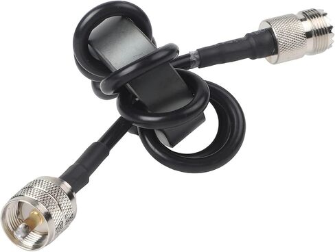 Shortwave Choke Coil 1.8-30MHz HF Radio for EMI Suppression Ring with M Male to M Female Interface, ABS Black(EM-25) in Saudi Arabia