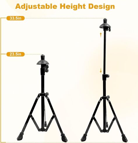 Retractable Trombone Stand with Height Adjustment, Triangular Stable for Standard Sized Trombone (Black) in Kuwait