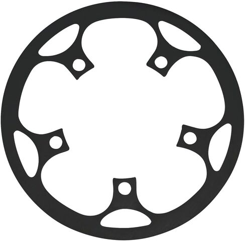 SAMOX BG22 Chainring Guard/Guide - for 36-46t, 110 BCD, Aluminum, Black in Saudi Arabia