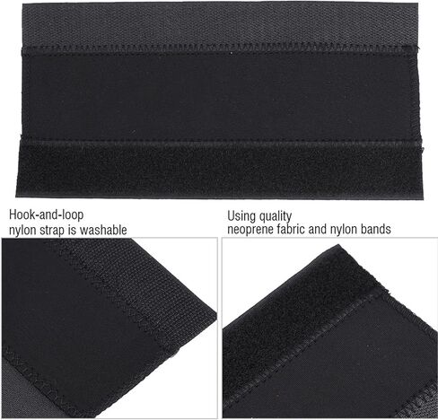 2Pcs Chainstay Protector, Magic Paste Bike Frame Chain Protector, Neoprene Bike Chain Protection with Nylon Band, 8.7x4.7in Chain Guard Protector for Multi Speed Bikes in Kuwait