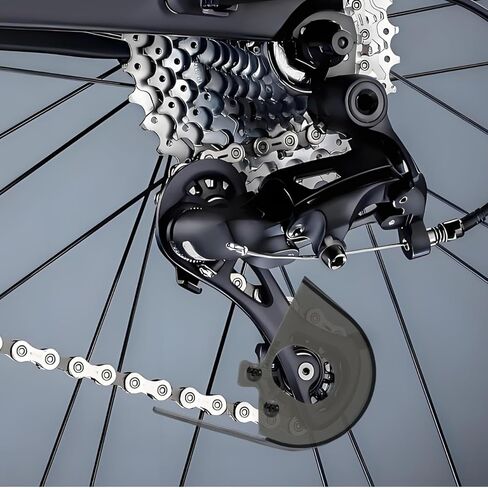 Milisten Bike Chain Cover 2 Pack Chain Guard Protector Sleeve for Mountain and Road Bikes Easy Installation Durable Oil-Resistant Plastic 4.52X3.93X1.25 Inch in Saudi Arabia