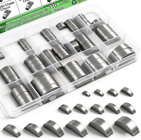 180PCS Round Ended Feather Key,8mm-30mm Stainless Steel Round Ended Feather Key with 15Size,Keyway Tension for Fasteners Mechanical Industry,Shaft Feather Key for Fastening Connection Square Key Stock in Kuwait