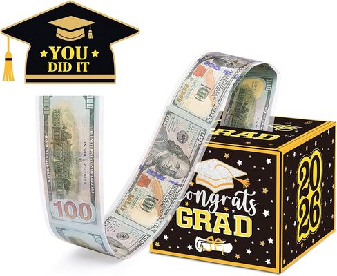 Graduation Gifts, Graduation Money Box, Surprise Grad Money Holder with Pull Out Card, Class of 2025 Funny Cash Gift Ideas for Boys Girls High School College in Kuwait