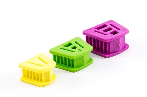 Dental Silicone Mouth Prop Bite Block 3 Pcs Kit: Large, Medium, Small Color Coded Autoclavable LATEX FREE in Saudi Arabia
