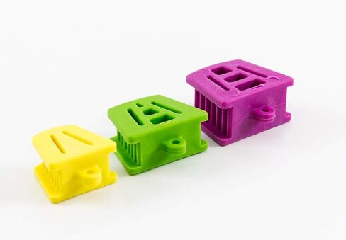 Dental Silicone Mouth Prop Bite Block 3 Pcs Kit: Large, Medium, Small Color Coded Autoclavable LATEX FREE in Saudi Arabia