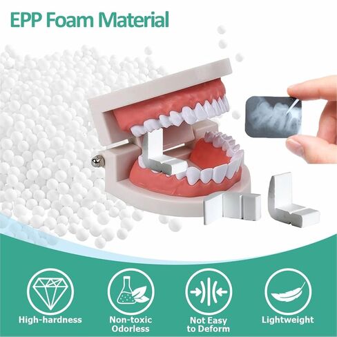 Disposable Dental X-ray Film Holder - Oral Bite Blocks Film Bracket for XCP and BAI System, EPP Foam Material, 100 Pcs in Kuwait