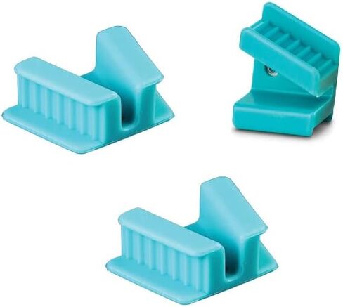 2 Pcs Dental Mouth Props Silicone Medium Child Turquoise Autoclavable Dental Bite Blocks Latex Free (9050) in Saudi Arabia