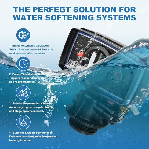 صمام التحكم في منقي المياه، نوع التدفق 110 فولت، شاشة عرض مؤقت رقمية لنظام معالجة المياه in Kuwait