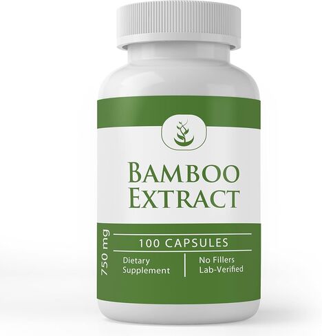 Pure Original Ingredients Bamboo Extract (365 Capsules) No Magnesium Or Rice Fillers, Always Pure, Lab Verified in Saudi Arabia