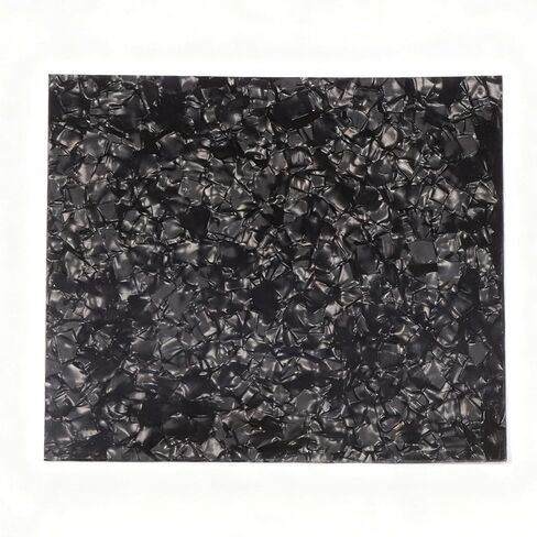20x25cm DIY Blank Acoustic Guitar Plate Sheet Self Adhesive Scratch Pickguard Material Sheet (Black Pearl) in Saudi Arabia