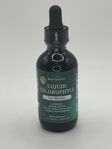 BioSchwartz Liquid Chlorophyll for Women - with Copper for Immune Support, Skin Health and Internal Deodorizer - Liquid Chlorophyll Supplement Drops for Women - Third Party Tested, 118 Servings in Kuwait