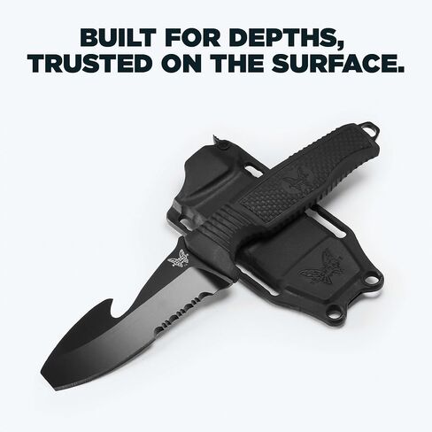 Benchmade - سكين الغوص التكتيكي H20 بمقبض سانتوبرين أسود (112SBK-BLK H20) in Saudi Arabia