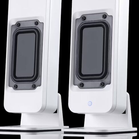 شاشات DROP BMR1 V2 Nearfield - مكبرات صوت سطح المكتب المدمجة، ومشغلات BMR، واتصال بلوتوث وتناظري، ومسرح صوتي واسع، ومكبرات صوت سلكية/لاسلكية للكمبيوتر الشخصي والصوت المنزلي - أبيض in Saudi Arabia