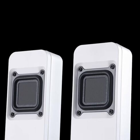 شاشات DROP BMR1 V2 Nearfield - مكبرات صوت سطح المكتب المدمجة، ومشغلات BMR، واتصال بلوتوث وتناظري، ومسرح صوتي واسع، ومكبرات صوت سلكية/لاسلكية للكمبيوتر الشخصي والصوت المنزلي - أبيض in Saudi Arabia