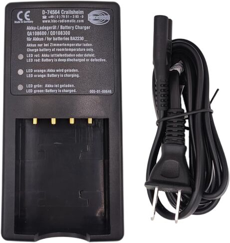3-Pieces 3.6V 2100mAh BA223030 Ni-Mh Rechargeable Battery with 120V AC Charger D-74564 for HBC Crane Remote Control Pump Truck (3*Battery + 1*Charger) in Saudi Arabia