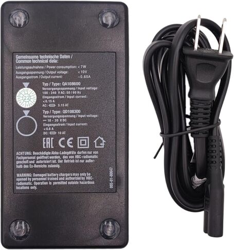 3-Pieces 3.6V 2100mAh BA223030 Ni-Mh Rechargeable Battery with 120V AC Charger D-74564 for HBC Crane Remote Control Pump Truck (3*Battery + 1*Charger) in Saudi Arabia