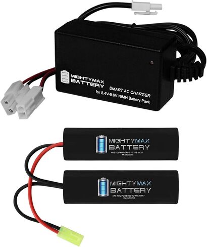 Mighty Max Battery 9.6V 2000mAh Replaces Cybergun Colt M4A1 Carbine Airsoft Rifle + Charger in Saudi Arabia