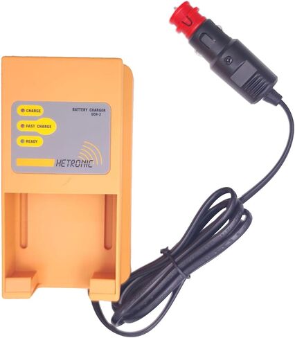 (1 × شاحن + 4 × بطارية) شاحن بطارية UCH-2 (إدخال 10-30 فولت تيار مستمر، إخراج 300/780 مللي أمبير) مع بطارية 3.6 فولت 68301000، بطارية هيترونيك 68301000 مع شاحن (شاحن سيارة) in Saudi Arabia