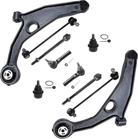 Detroit Axle - Front End 10pc Suspension Kit for 2014-2019 Silverado Sierra 1500,2015-2019 Tahoe Suburban Escalade ESV, 2 Upper Control Arms, 2 Ball Joints, 4 Tie Rods, 2 Sway Bars Replacement in Kuwait