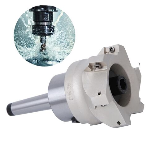MT2 FMB27 كوليت تشاك حامل 80 27 6 فلوت CNC مطحنة الوجه مع 1604APMT إدراج أداة طحن عالية الدقة لعمليات القطع المعدنية الصناعية (MT2-FMB27 + 80 سكين in Saudi Arabia