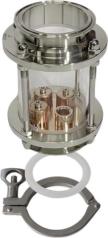 قسم عمود ارتداد زجاجي مقاس 3 بوصة مع لوحة فقاعات نحاسية in Kuwait